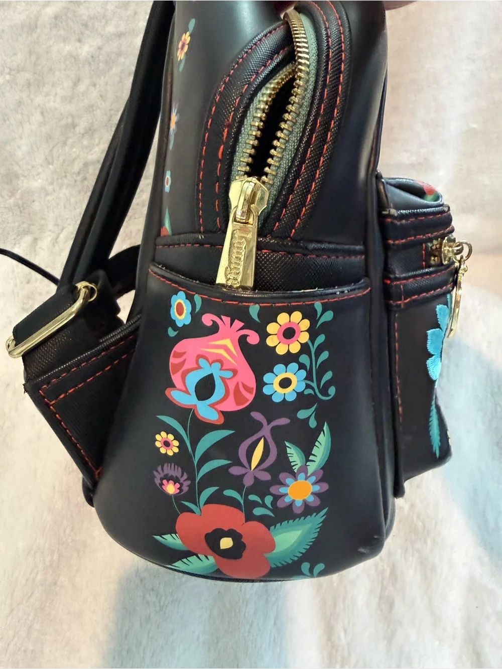 Loungefly Disney Alice in Wonderland Characters Floral Mini Backpack,